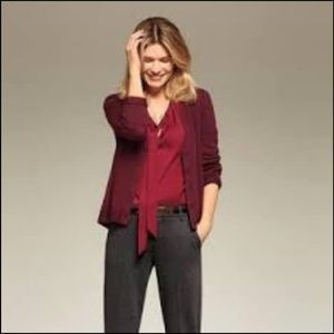 Cabi Cinch Top red sleeveless